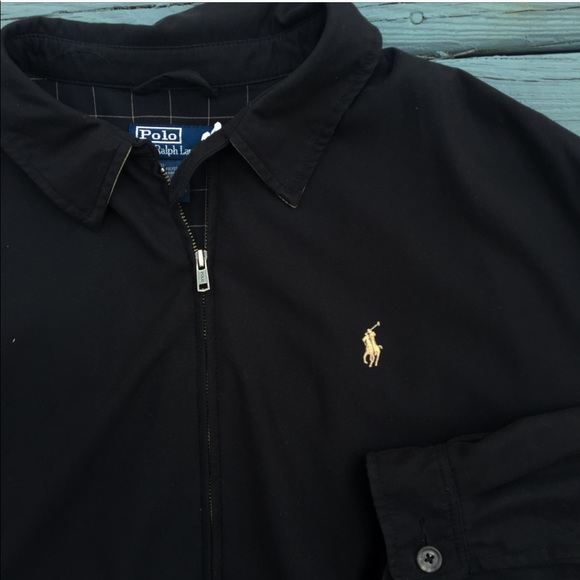 polo ralph lauren harrington jacket in black